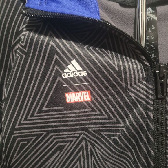 Adidas Marvel Black Panther Hooded Track Jacket Youth size M - Picture 4 of 5